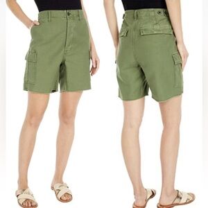 Madewell Olive Green fatigue army military Women's Cargo Shorts